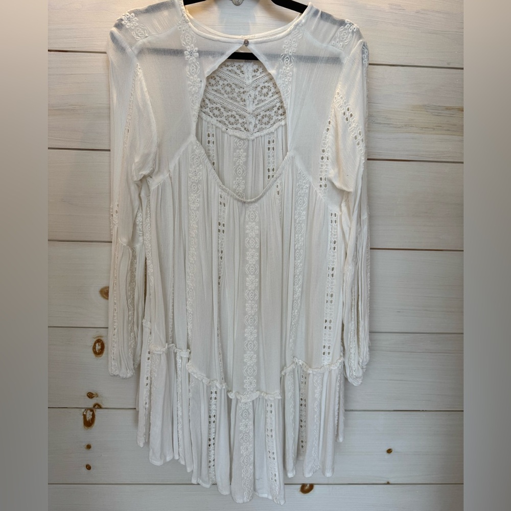 Free People Ivory Lace Blouse - Picture 6 of 6
